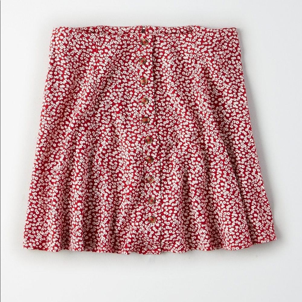 NWOT American Eagle Button Front Mini Skirt